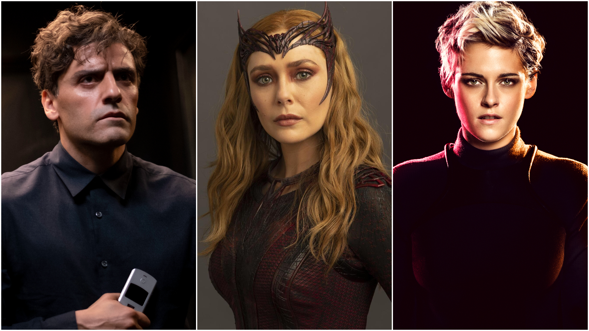 Oscar Isaac, Elizabeth Olsen and Kristen Stewart